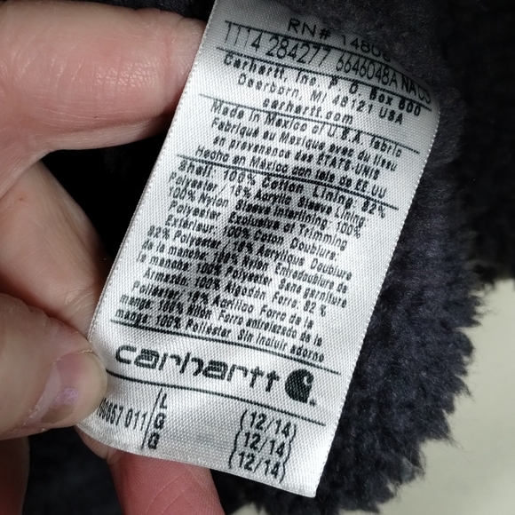 Carhartt Women’s Sherpa Lined Sandstone Berkley Jacket Size Large - Picture 8 of 9